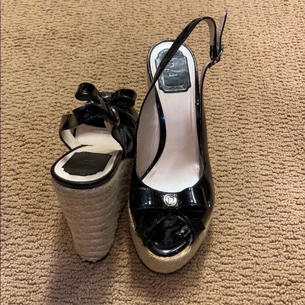 Christian Dior patent leather espadrilles - Picture 2 of 3